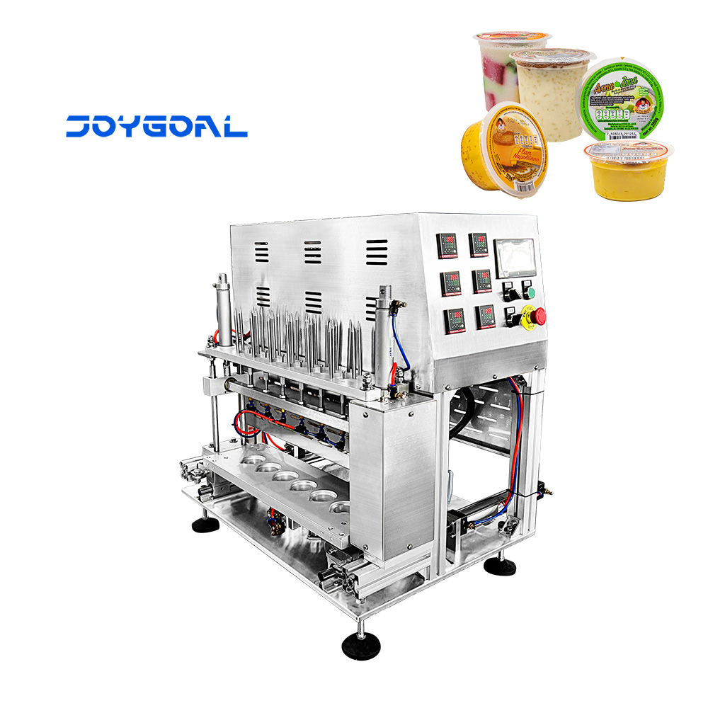 鋁箔墊片膜封機(jī) 酸牛乳錫紙封盒機(jī) 果凍杯自動熱封口機(jī)自產(chǎn)自銷